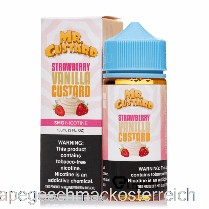 Erdbeer-Vanille-Custard – Mr. Custard – 100 Ml, 0 Mg Vape-Geschmack